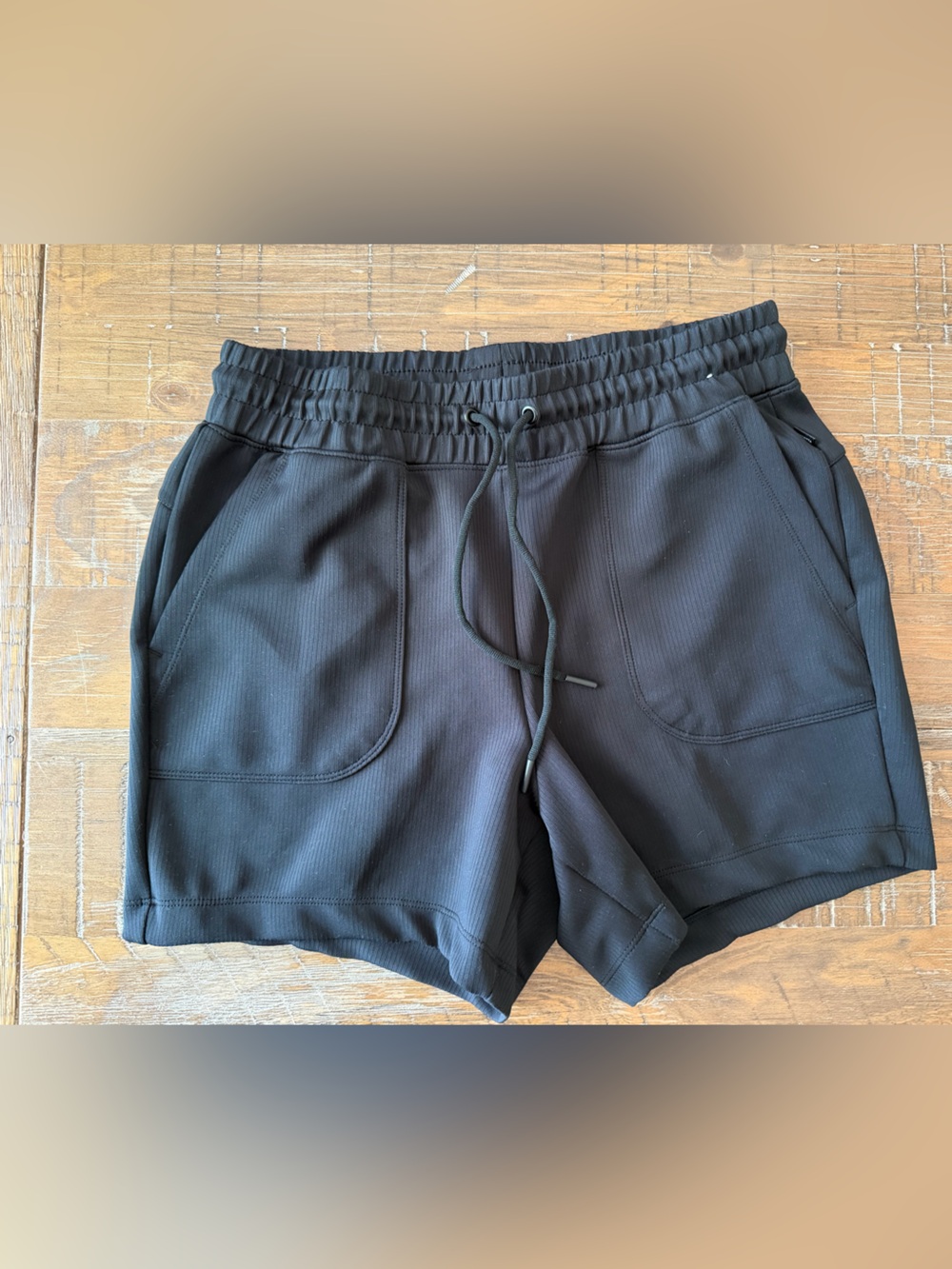 Mondetta Black Elastic Waist Athletic Shorts